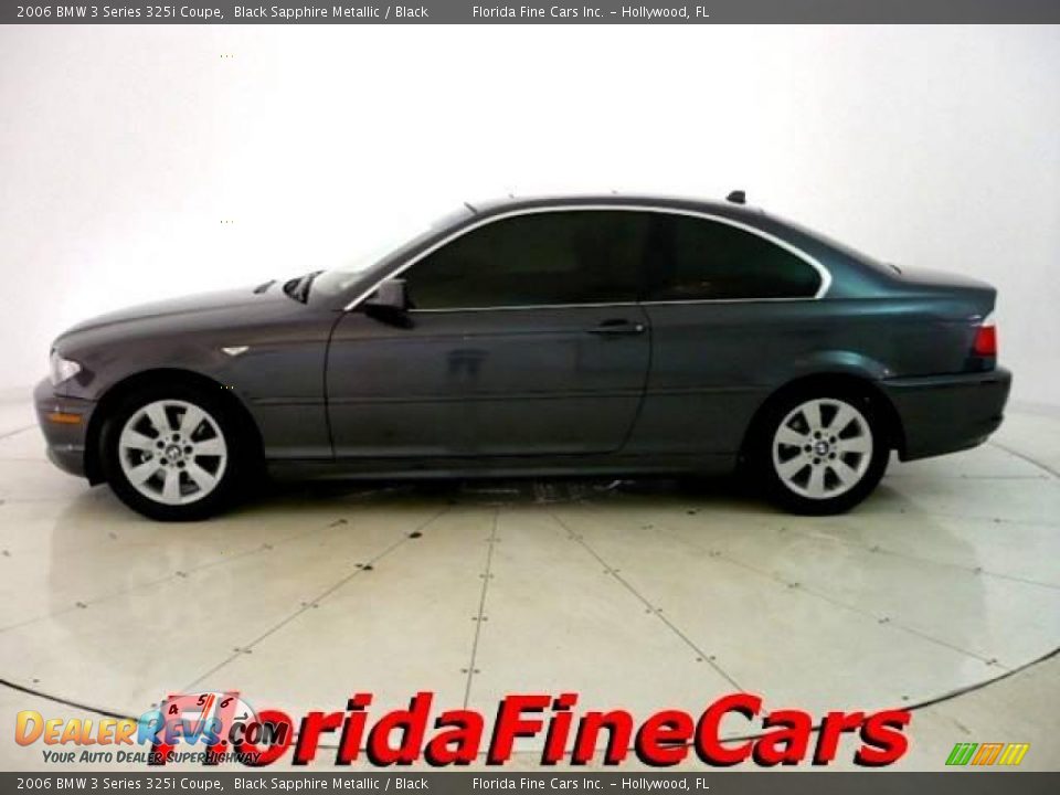 2006 BMW 3 Series 325i Coupe Black Sapphire Metallic / Black Photo #3