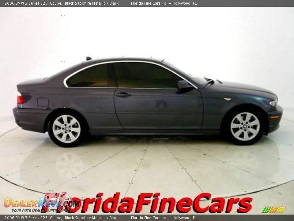 2006 BMW 3 Series 325i Coupe Black Sapphire Metallic / Black Photo #4