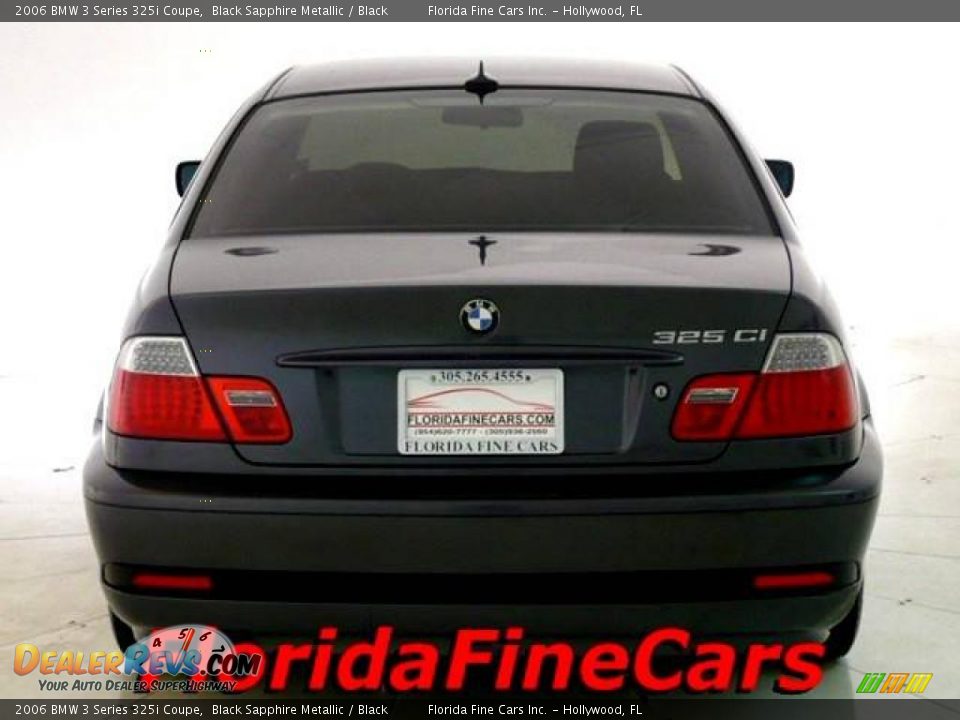 2006 BMW 3 Series 325i Coupe Black Sapphire Metallic / Black Photo #6