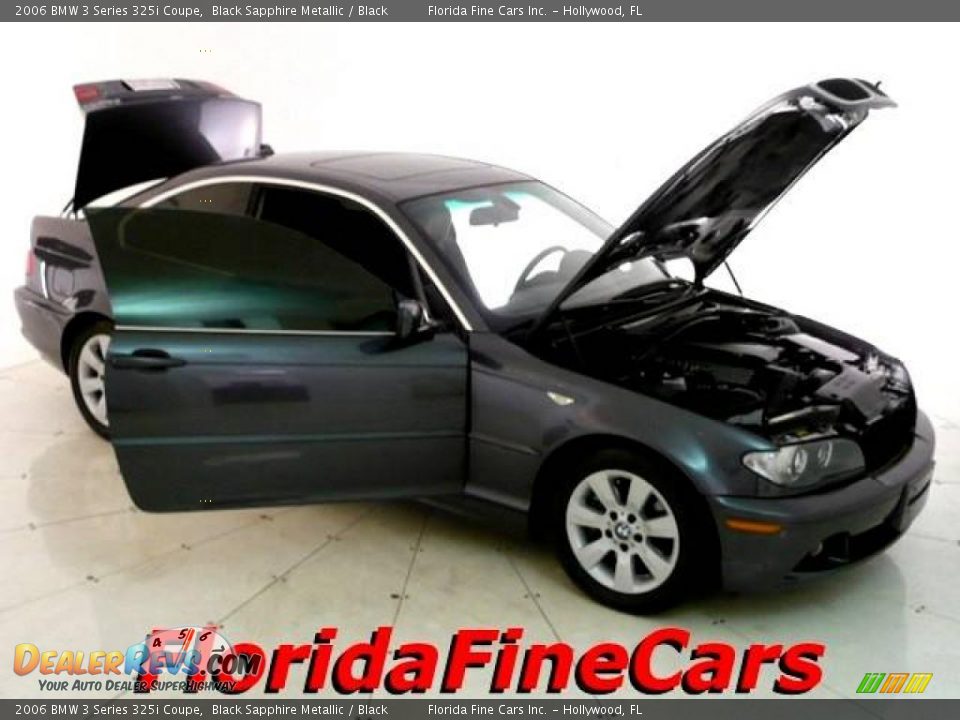 2006 BMW 3 Series 325i Coupe Black Sapphire Metallic / Black Photo #7