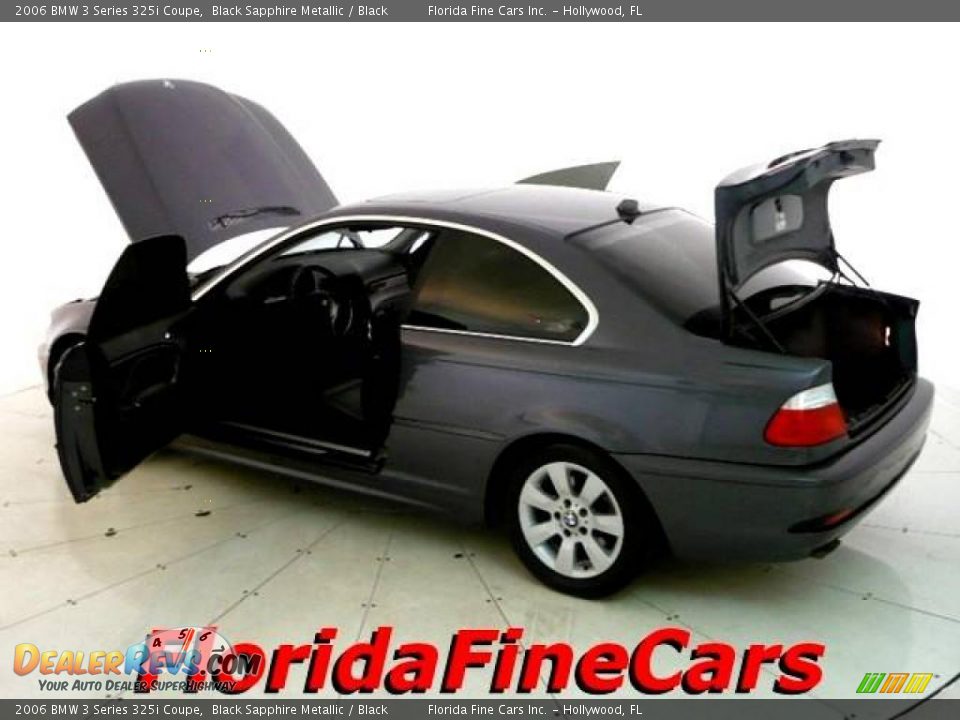 2006 BMW 3 Series 325i Coupe Black Sapphire Metallic / Black Photo #8