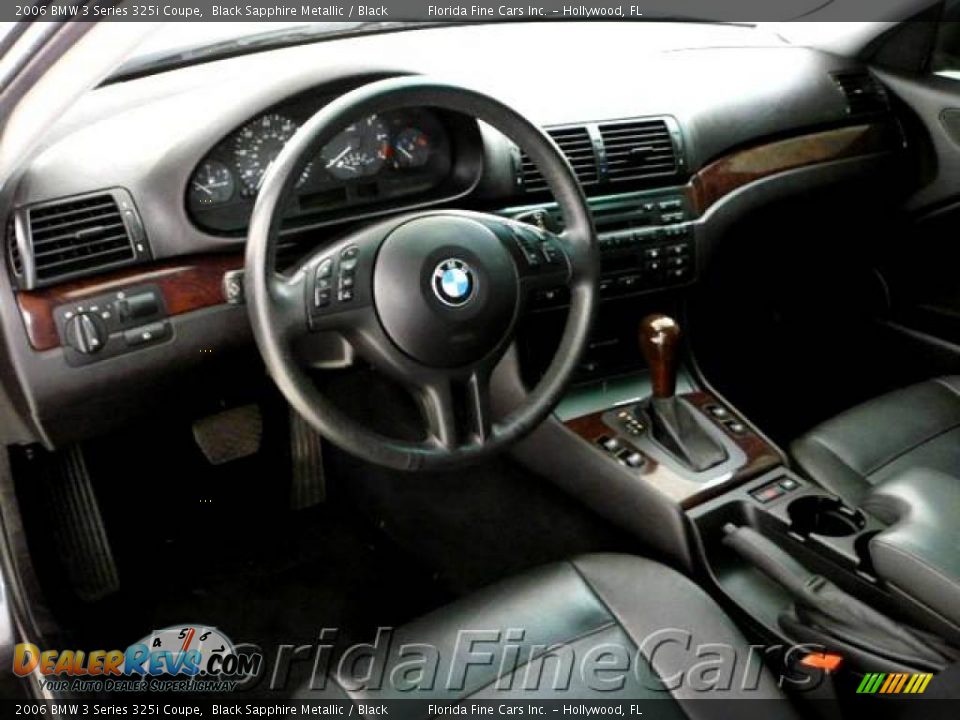 2006 BMW 3 Series 325i Coupe Black Sapphire Metallic / Black Photo #12