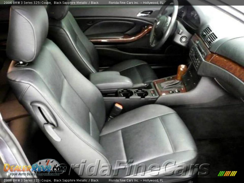 2006 BMW 3 Series 325i Coupe Black Sapphire Metallic / Black Photo #13