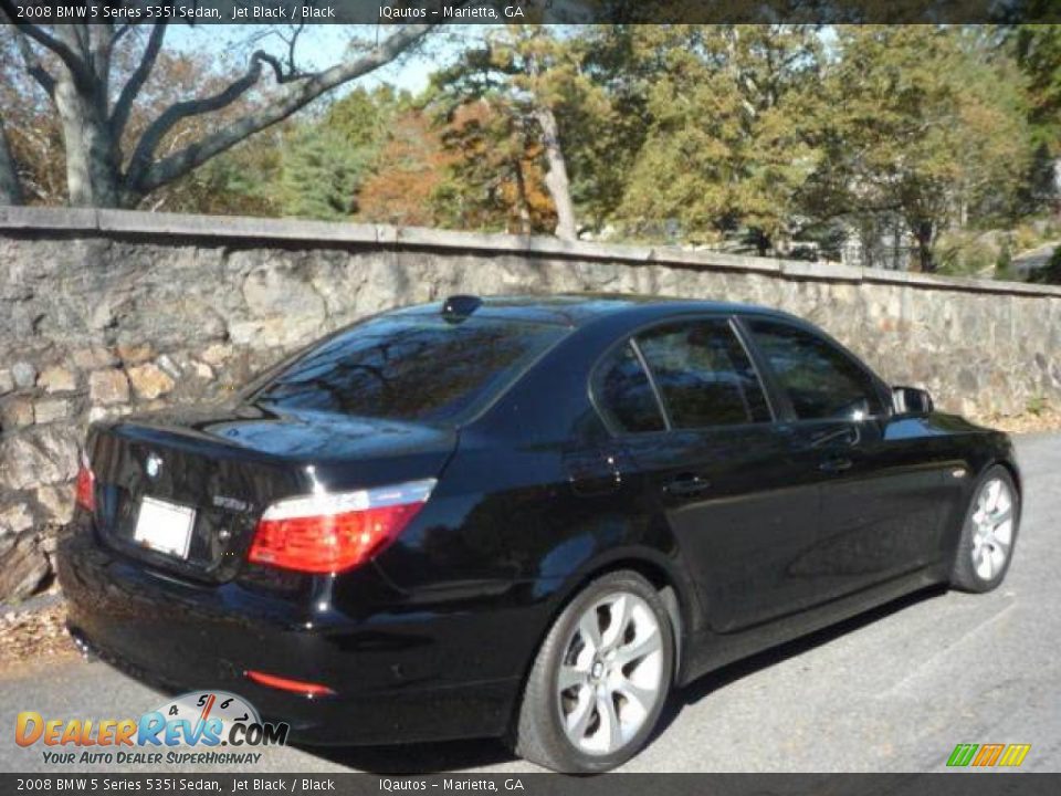 2008 BMW 5 Series 535i Sedan Jet Black / Black Photo #3