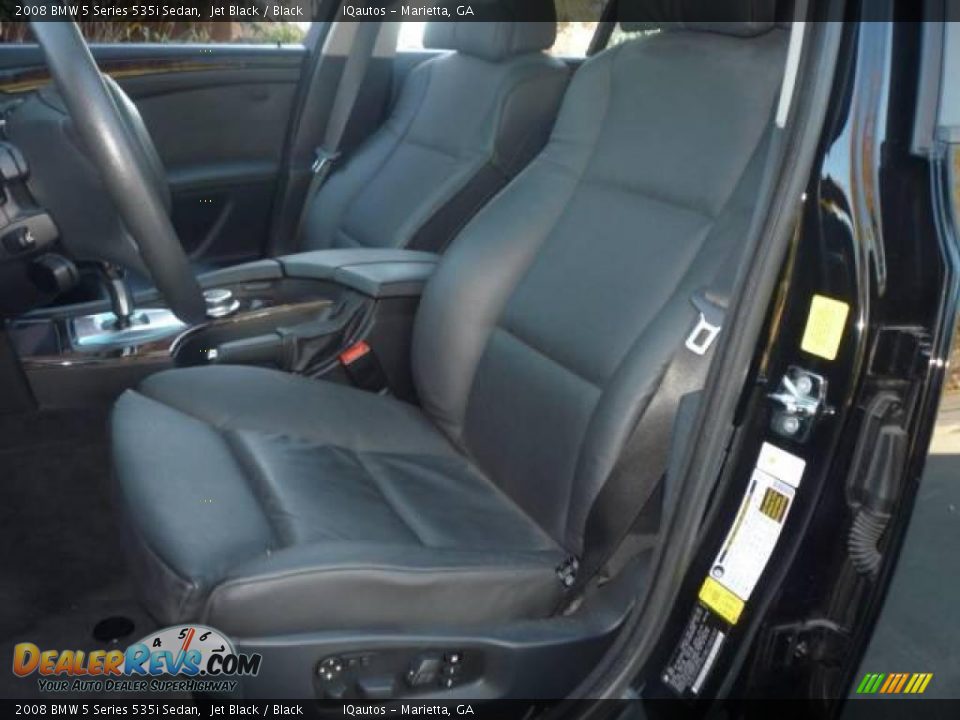 2008 BMW 5 Series 535i Sedan Jet Black / Black Photo #5