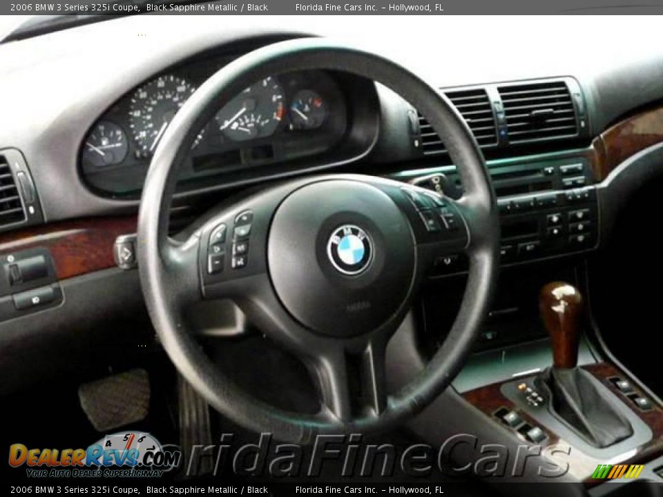 2006 BMW 3 Series 325i Coupe Black Sapphire Metallic / Black Photo #16