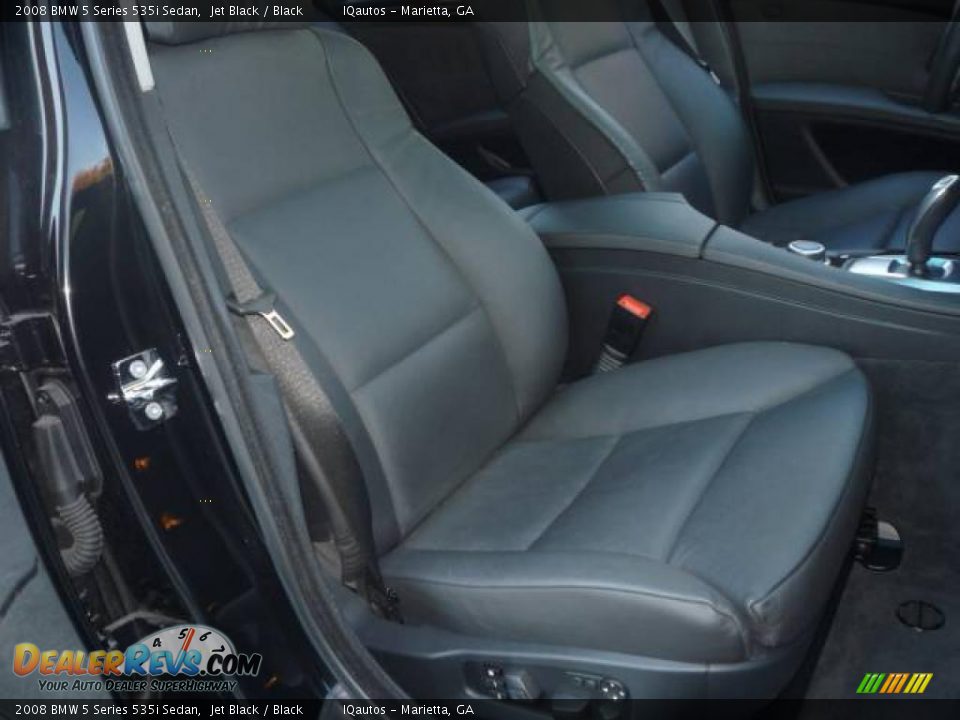 2008 BMW 5 Series 535i Sedan Jet Black / Black Photo #6