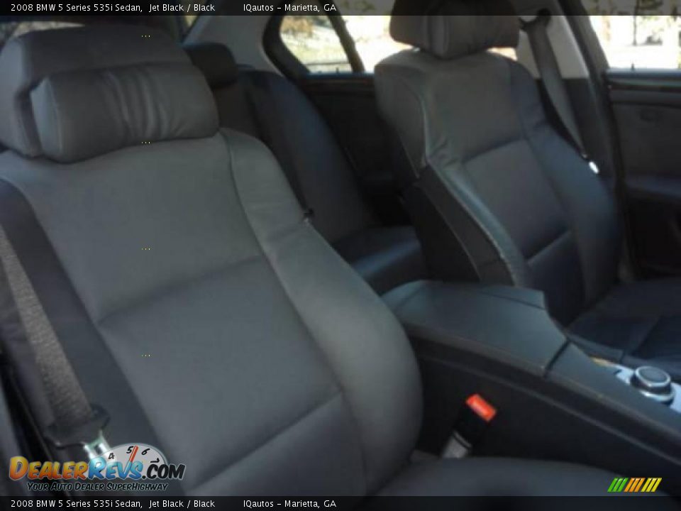 2008 BMW 5 Series 535i Sedan Jet Black / Black Photo #8