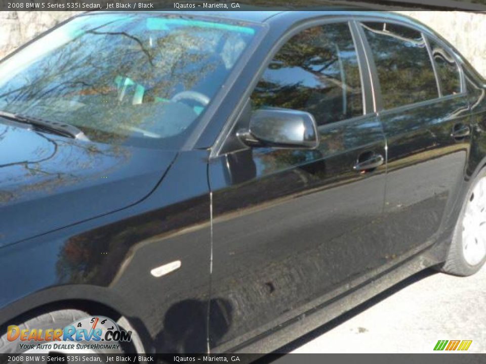 2008 BMW 5 Series 535i Sedan Jet Black / Black Photo #16