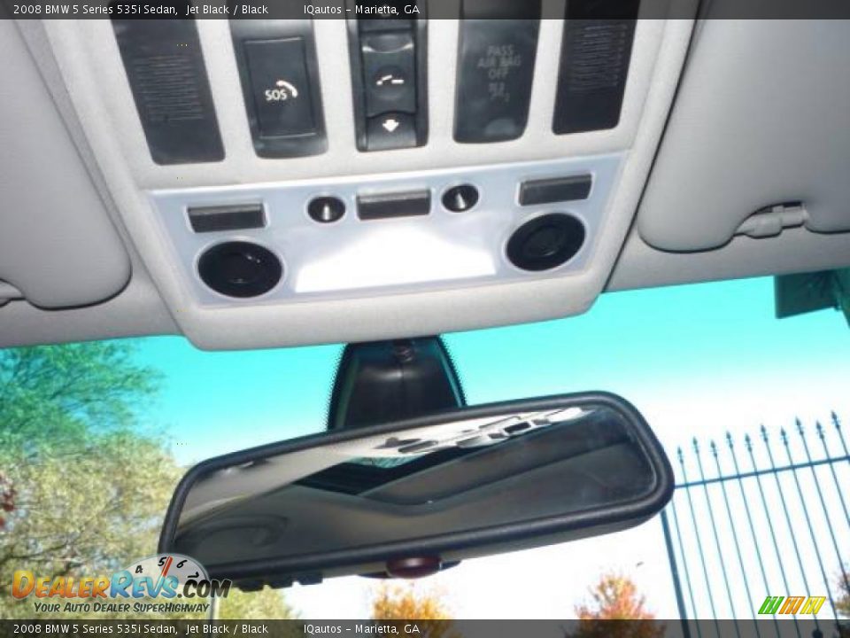 2008 BMW 5 Series 535i Sedan Jet Black / Black Photo #19