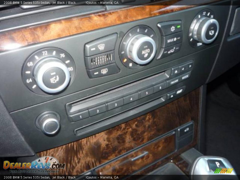 2008 BMW 5 Series 535i Sedan Jet Black / Black Photo #22