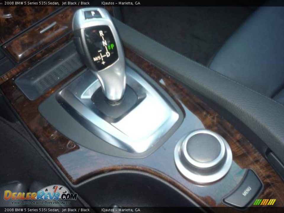 2008 BMW 5 Series 535i Sedan Jet Black / Black Photo #23