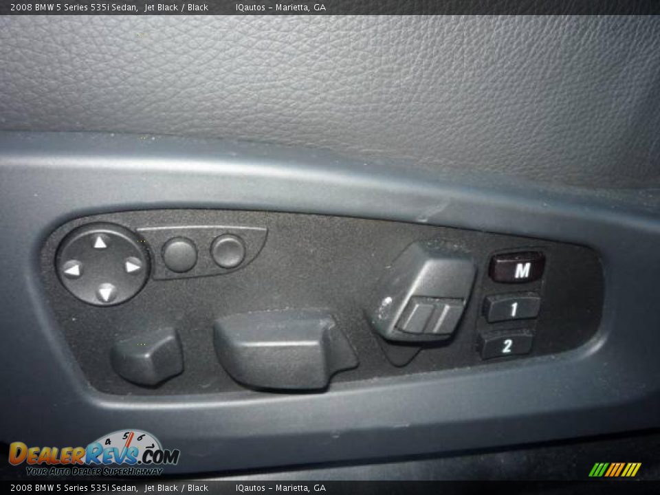 2008 BMW 5 Series 535i Sedan Jet Black / Black Photo #25