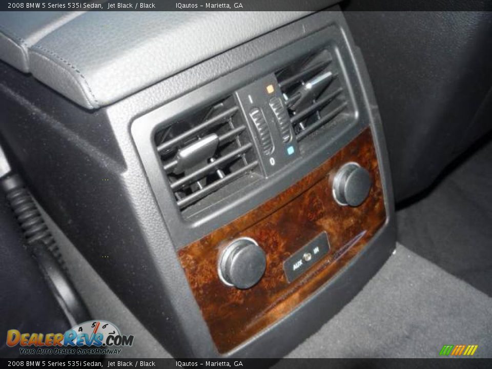 2008 BMW 5 Series 535i Sedan Jet Black / Black Photo #26