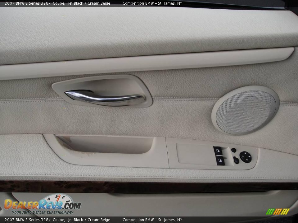 2007 BMW 3 Series 328xi Coupe Jet Black / Cream Beige Photo #8