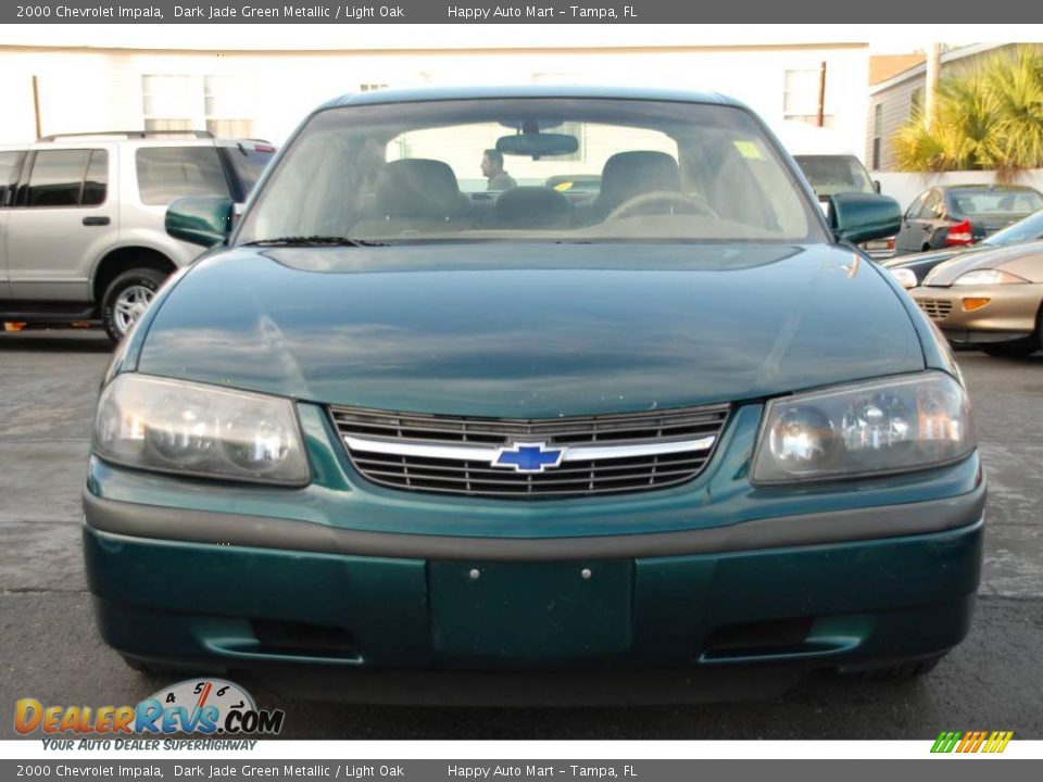 2000 Chevrolet Impala Dark Jade Green Metallic / Light Oak Photo #4