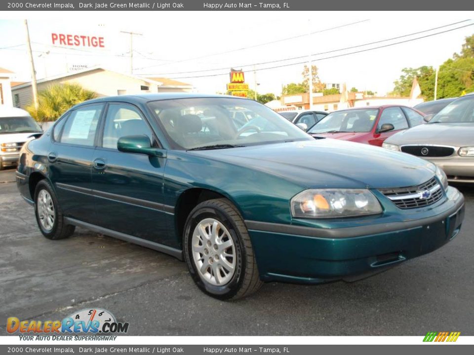 2000 Chevrolet Impala Dark Jade Green Metallic / Light Oak Photo #5