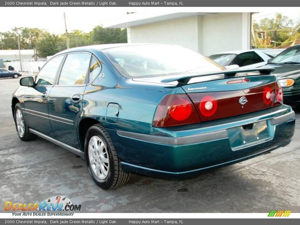 2000 Chevrolet Impala Dark Jade Green Metallic / Light Oak Photo #6