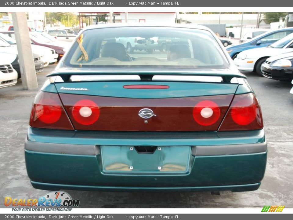 2000 Chevrolet Impala Dark Jade Green Metallic / Light Oak Photo #9