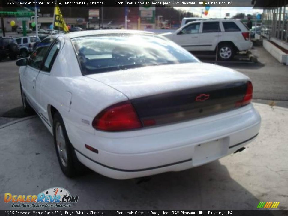 1996 Chevrolet Monte Carlo Z34 Bright White / Charcoal Photo #2