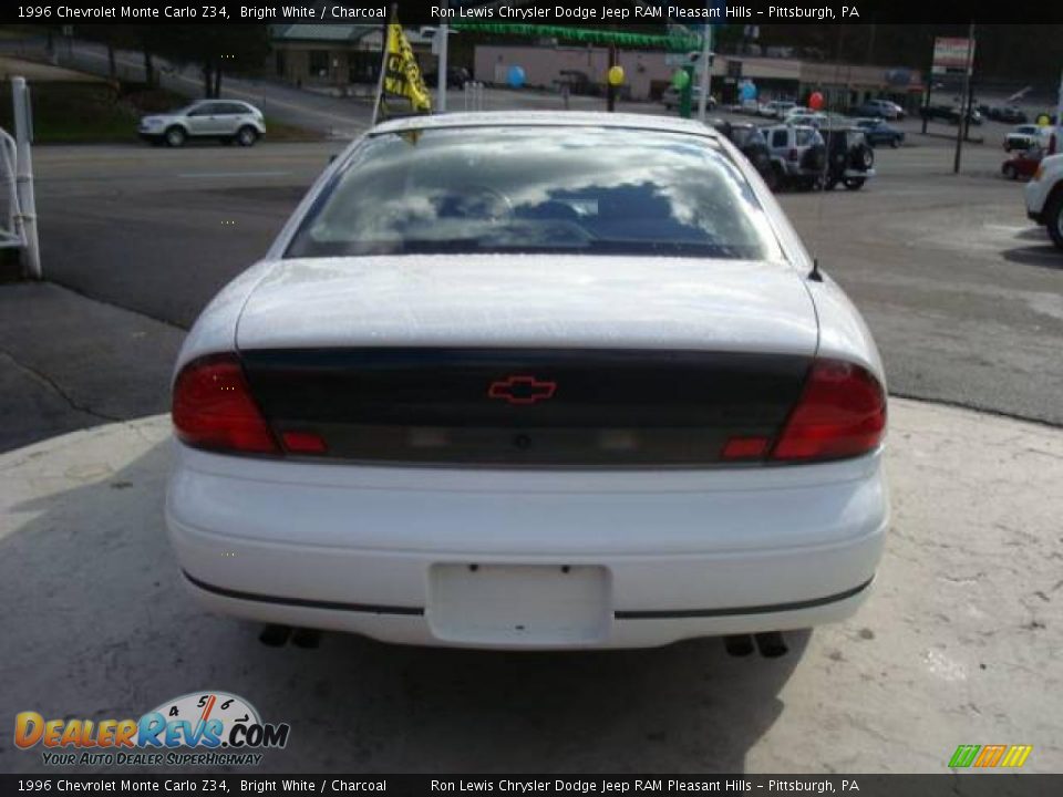 1996 Chevrolet Monte Carlo Z34 Bright White / Charcoal Photo #3