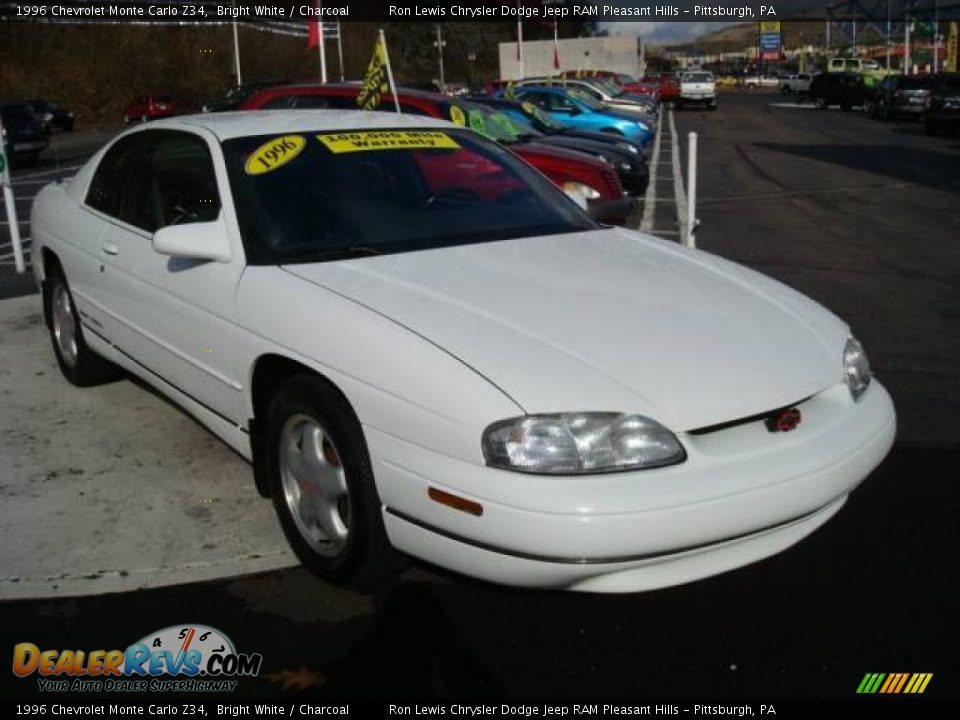 1996 Chevrolet Monte Carlo Z34 Bright White / Charcoal Photo #6