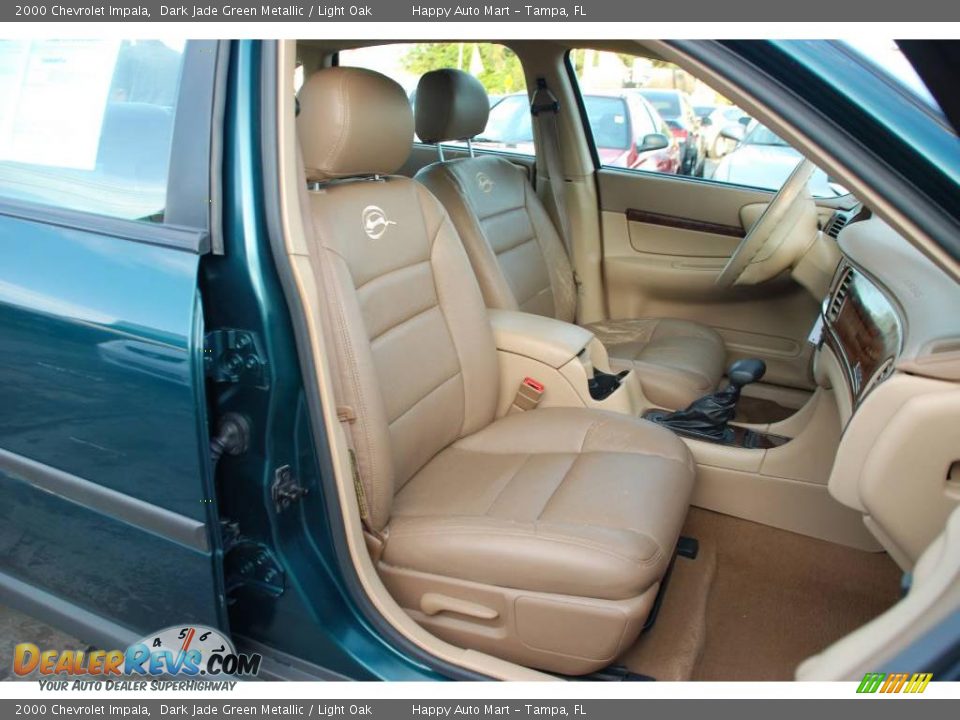 2000 Chevrolet Impala Dark Jade Green Metallic / Light Oak Photo #18