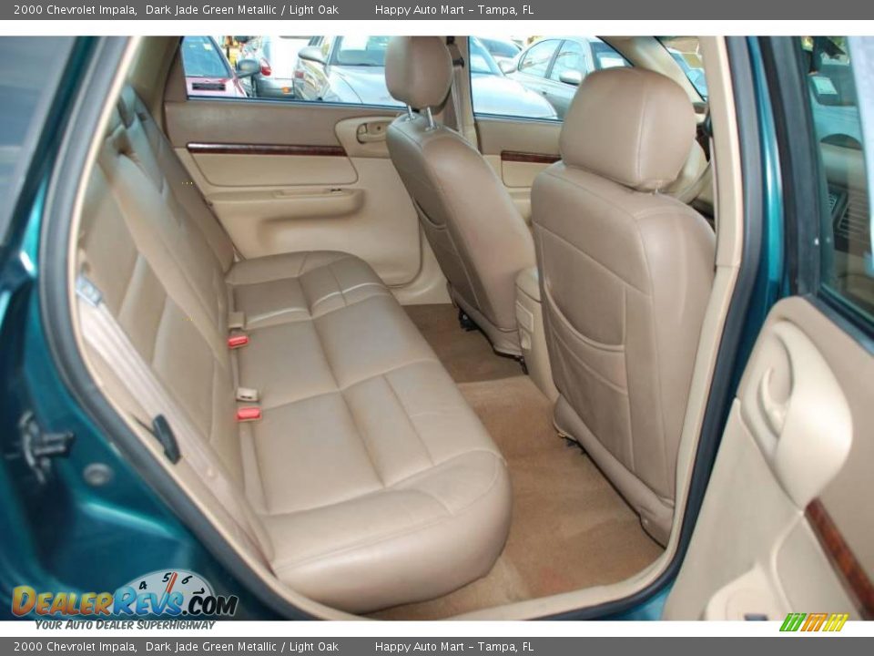 2000 Chevrolet Impala Dark Jade Green Metallic / Light Oak Photo #19