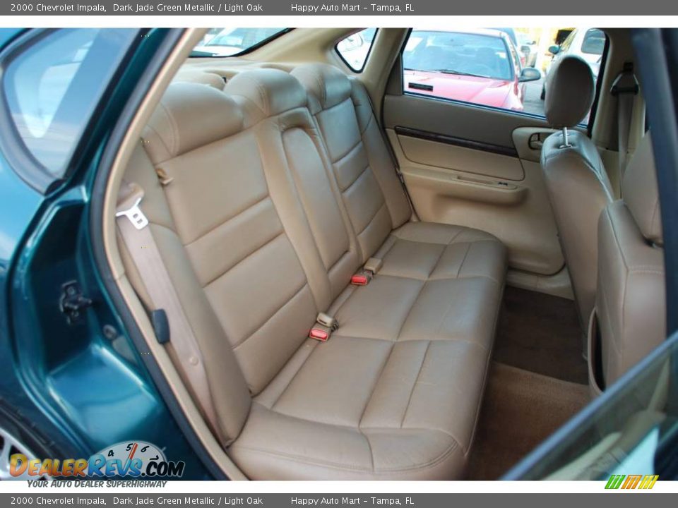 2000 Chevrolet Impala Dark Jade Green Metallic / Light Oak Photo #20