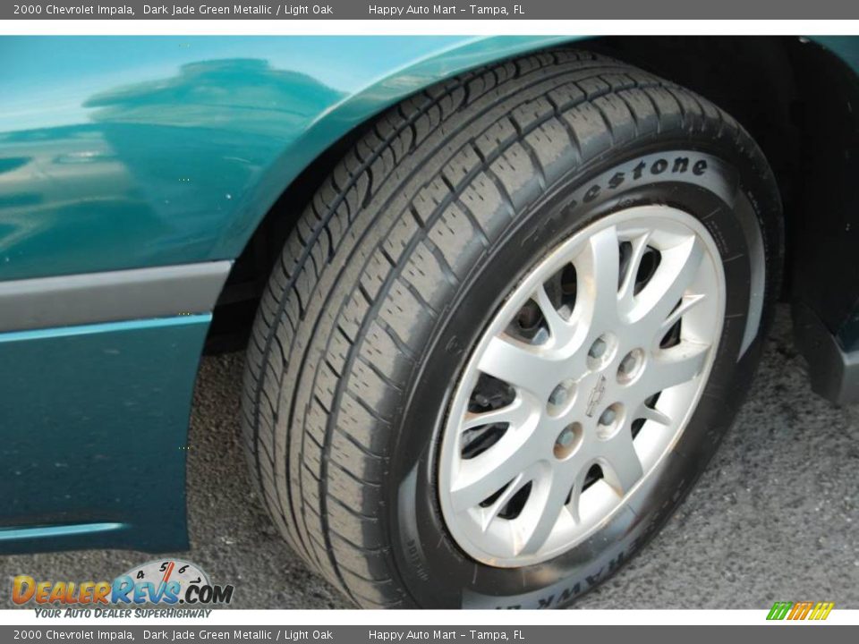 2000 Chevrolet Impala Dark Jade Green Metallic / Light Oak Photo #22