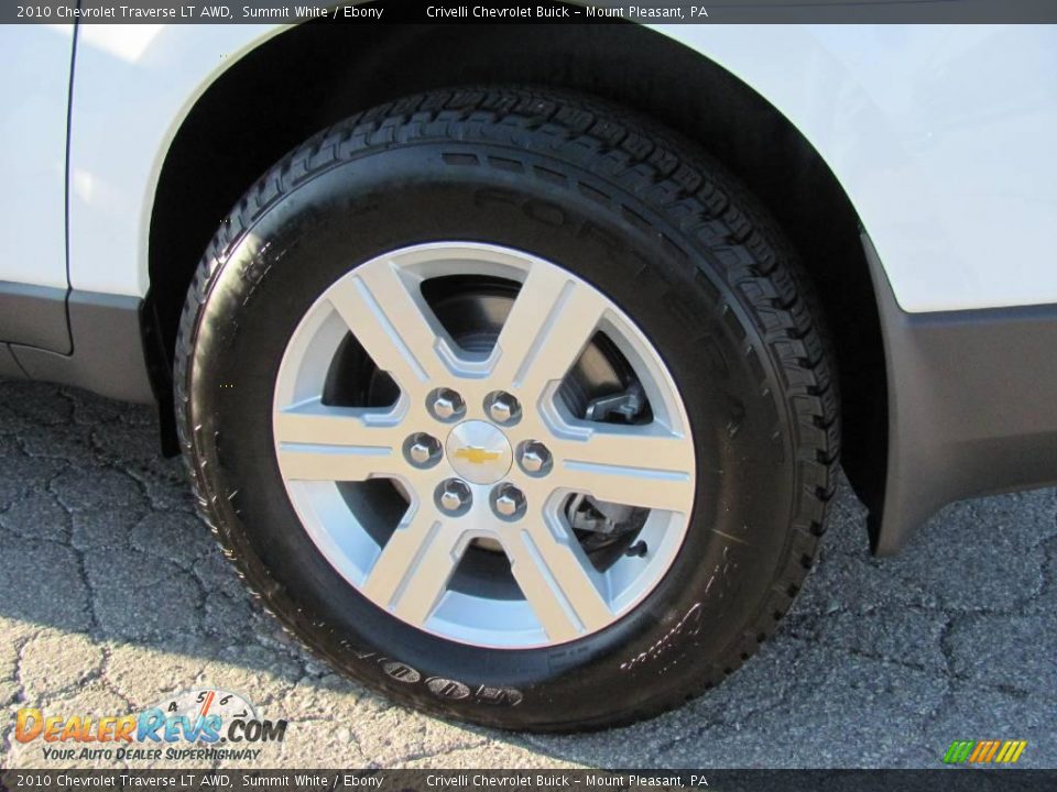 2010 Chevrolet Traverse LT AWD Summit White / Ebony Photo #4