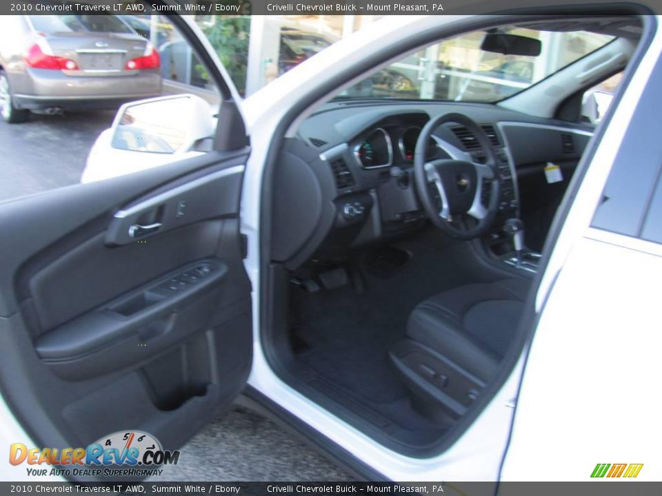 2010 Chevrolet Traverse LT AWD Summit White / Ebony Photo #12