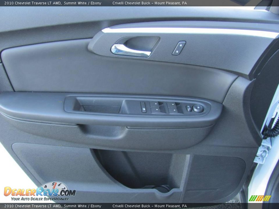 2010 Chevrolet Traverse LT AWD Summit White / Ebony Photo #13