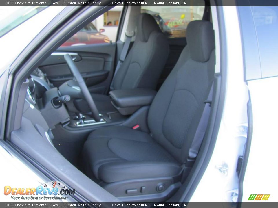 2010 Chevrolet Traverse LT AWD Summit White / Ebony Photo #15