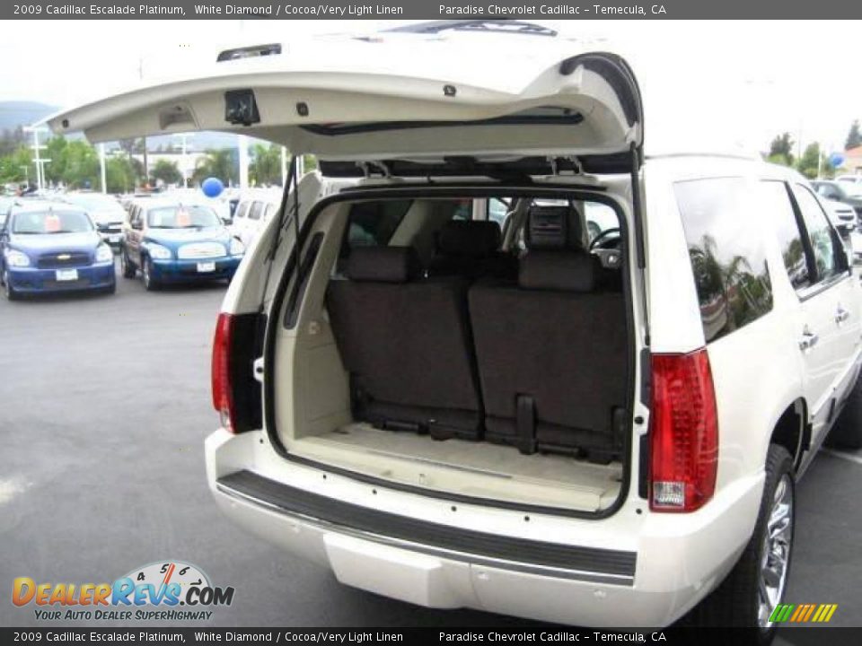 2009 Cadillac Escalade Platinum White Diamond / Cocoa/Very Light Linen Photo #7
