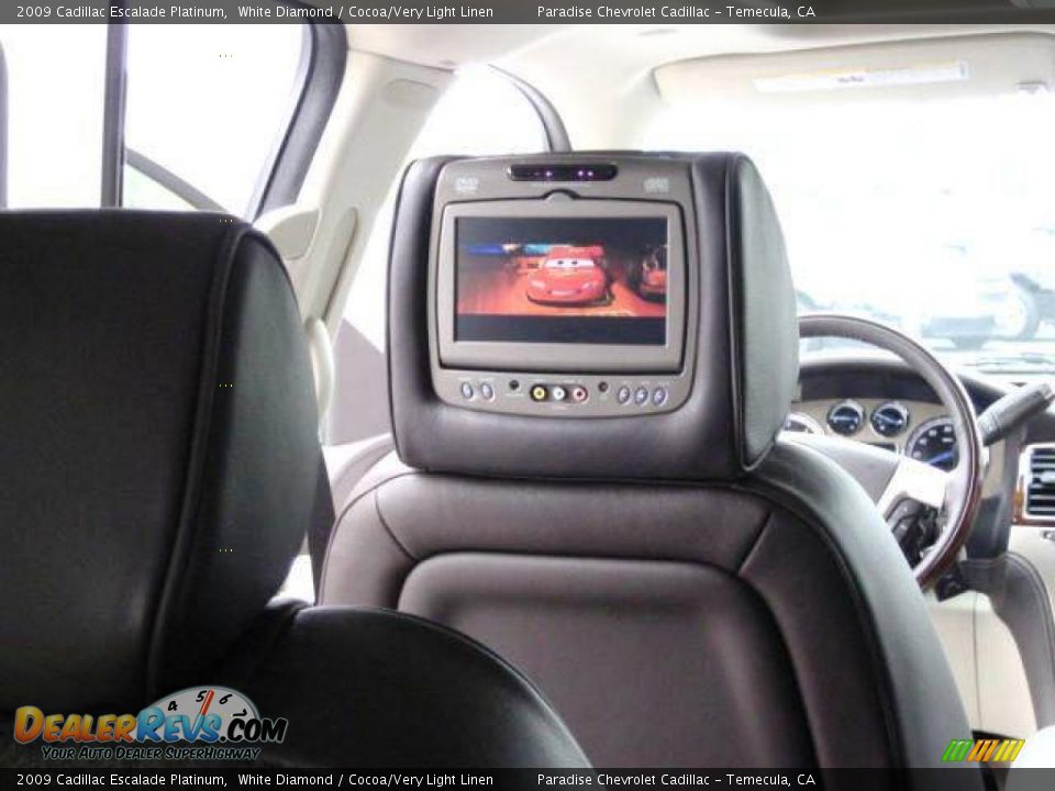 2009 Cadillac Escalade Platinum White Diamond / Cocoa/Very Light Linen Photo #10