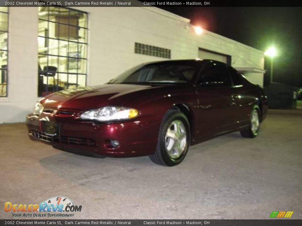 2002 Chevrolet Monte Carlo SS Dark Carmine Red Metallic / Neutral Photo #1