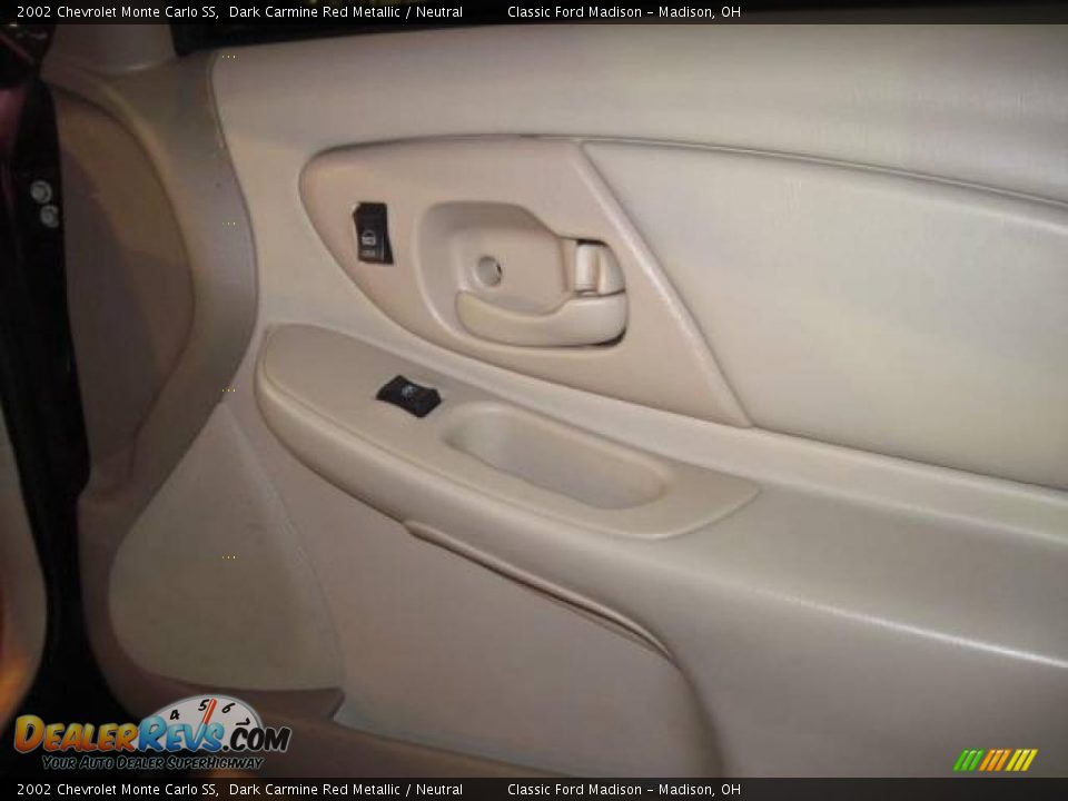 2002 Chevrolet Monte Carlo SS Dark Carmine Red Metallic / Neutral Photo #14