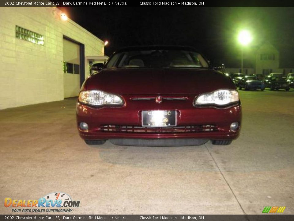 2002 Chevrolet Monte Carlo SS Dark Carmine Red Metallic / Neutral Photo #30