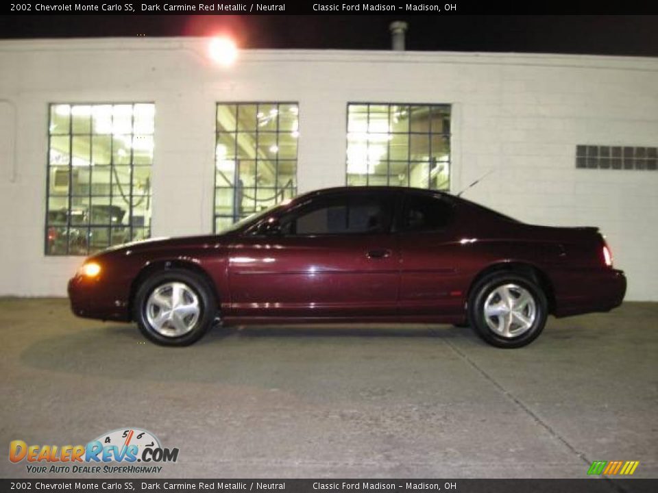 2002 Chevrolet Monte Carlo SS Dark Carmine Red Metallic / Neutral Photo #35