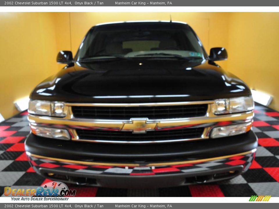 2002 Chevrolet Suburban 1500 LT 4x4 Onyx Black / Tan Photo #2