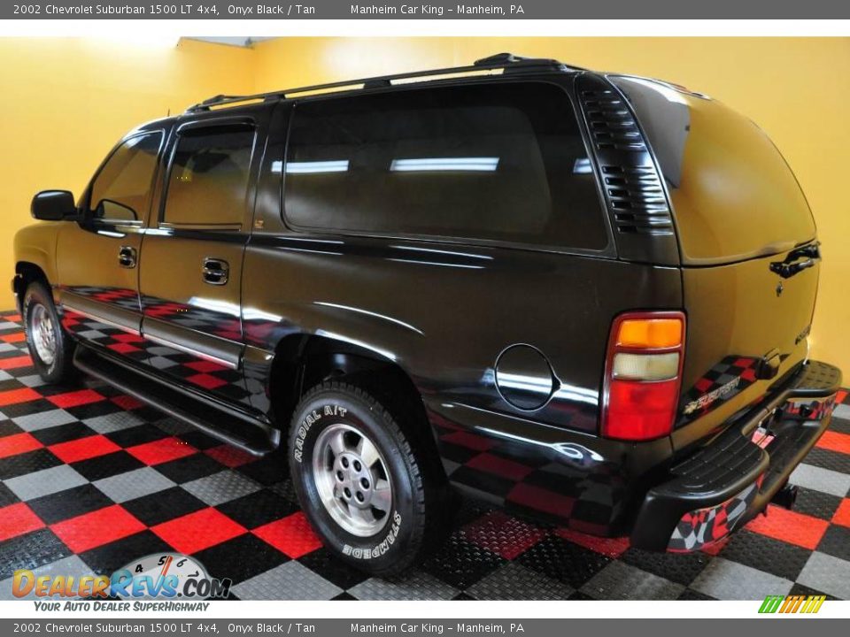 2002 Chevrolet Suburban 1500 LT 4x4 Onyx Black / Tan Photo #4