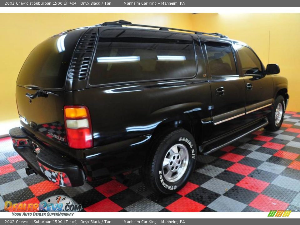 2002 Chevrolet Suburban 1500 LT 4x4 Onyx Black / Tan Photo #6