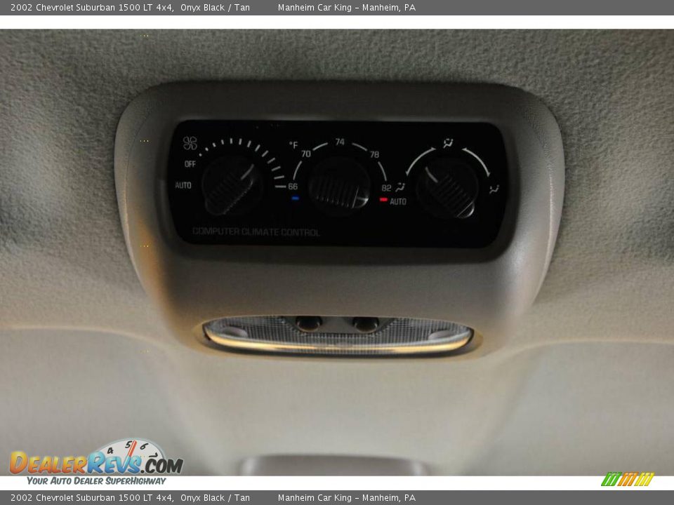 2002 Chevrolet Suburban 1500 LT 4x4 Onyx Black / Tan Photo #11