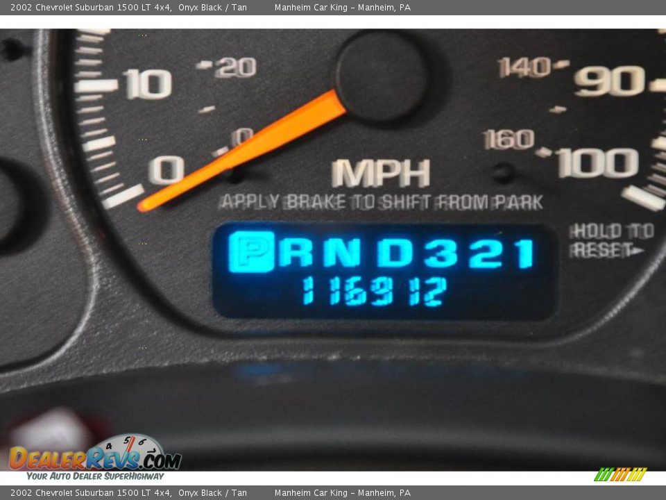 2002 Chevrolet Suburban 1500 LT 4x4 Onyx Black / Tan Photo #13