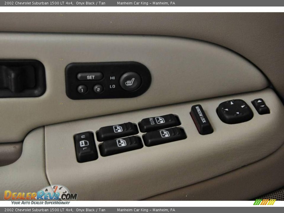 2002 Chevrolet Suburban 1500 LT 4x4 Onyx Black / Tan Photo #16