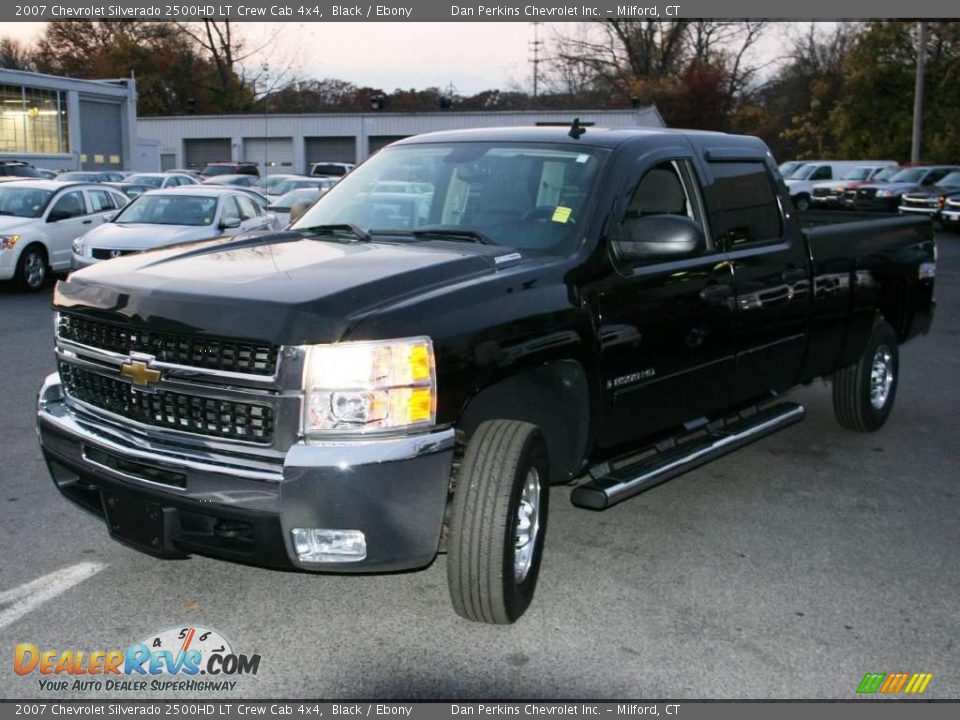 2007 Chevrolet Silverado 2500HD LT Crew Cab 4x4 Black / Ebony Photo #1