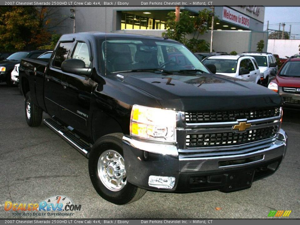 2007 Chevrolet Silverado 2500HD LT Crew Cab 4x4 Black / Ebony Photo #3