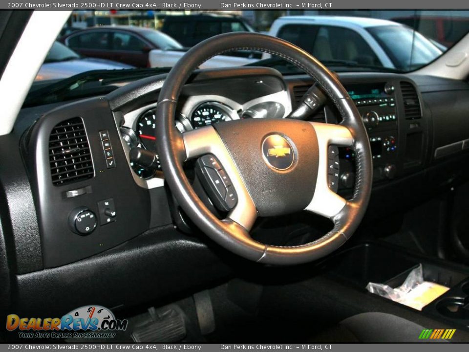 2007 Chevrolet Silverado 2500HD LT Crew Cab 4x4 Black / Ebony Photo #9