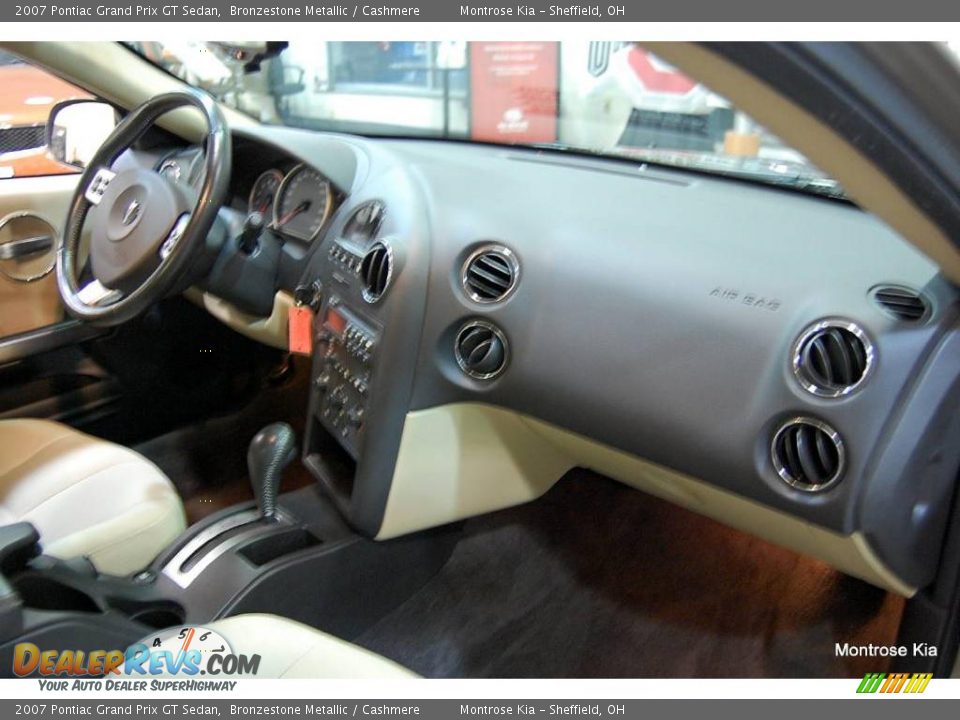2007 Pontiac Grand Prix GT Sedan Bronzestone Metallic / Cashmere Photo #14